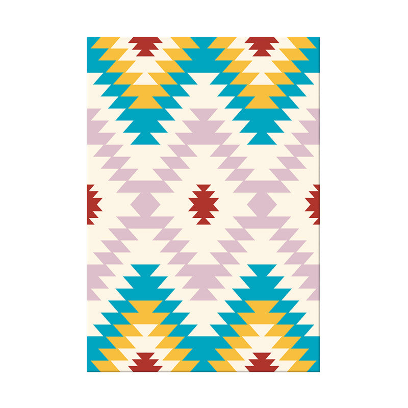 Colourful Modern Printed Geometric Striped Patterned Carpet Living Room Bedroom Office Hall Floor Mat Rugs - Image 2