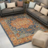 Orange Printed Traditional Shaggy Vintage Patterned Area Rug for Living Room Hall Office Bedroom
