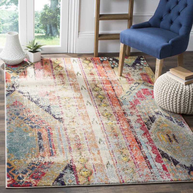 Colourful Traditional Vintage Area Rug Carpet for Living Room Hall