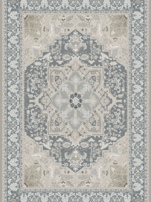 Traditional Classic Style Light Grey Rug Runners for Living Room Bedroom Hall Office