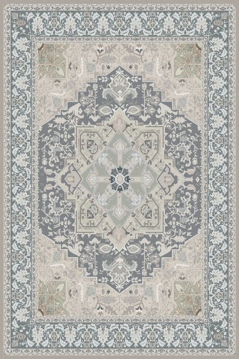 Traditional Classic Style Light Grey Rug Runners for Living Room Bedroom Hall Office
