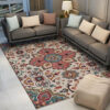 Vintage Floral Traditional Shaggy Patterned Rugs for Living Room Dining Room Bedroom Hall