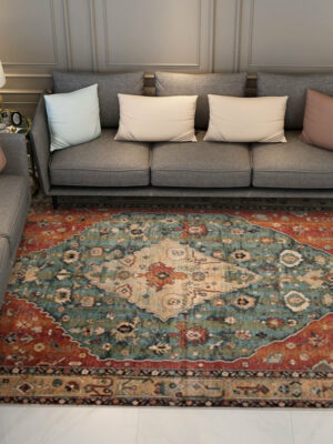 Nice Vintage Traditional Shaggy Rugs for Living Room Dining Room Bedroom Hall