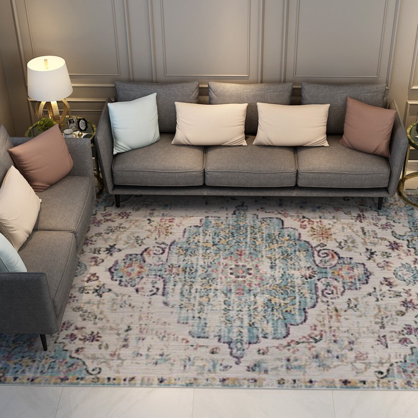 Beautiful Vintage Traditional Shaggy Rugs for Living Room Dining Room Bedroom Hall