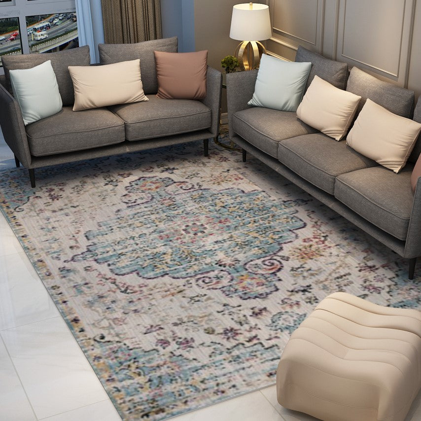 Beautiful Vintage Traditional Shaggy Rugs for Living Room Dining Room Bedroom Hall - Image 2