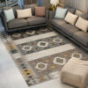 Vintage Geometric Rugs for Living Room Dining Room Bedroom Hall