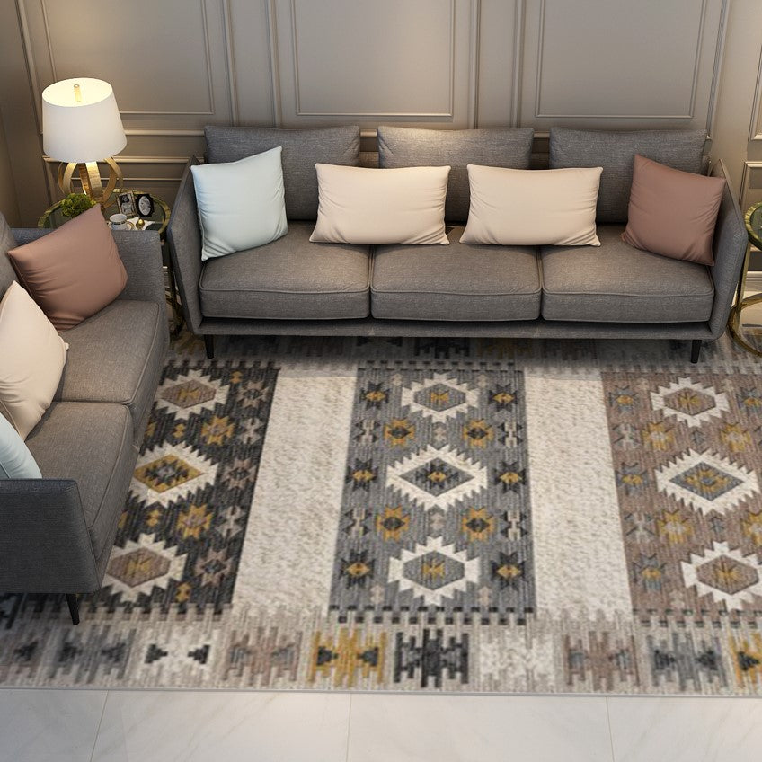 Vintage Geometric Rugs for Living Room Dining Room Bedroom Hall - Image 3