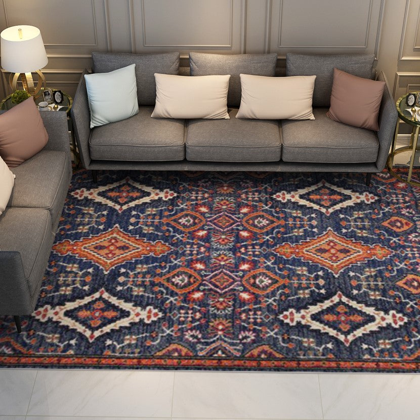Beautiful Vintage Traditional Geometric Area Rug with Non-Slip Backing Sizes Customizable - Image 2