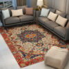 Pretty Orange Red Vintage Traditional Area Rugs Floormat for Living Room Hall Office