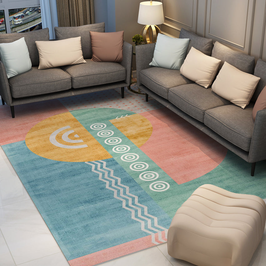 Simple Modern Geometric Patterned Rugs Carpet Floormat - Image 3