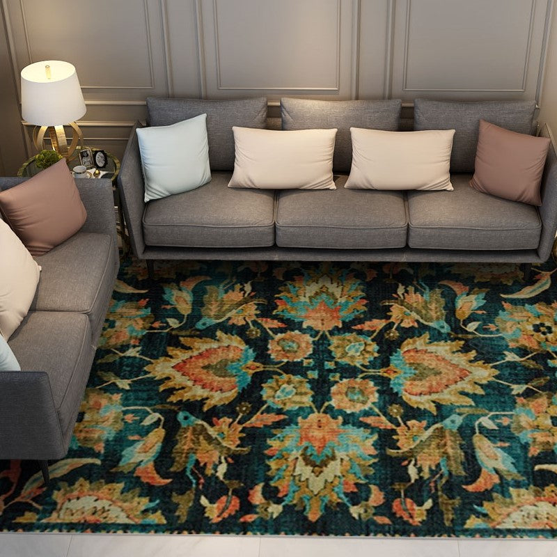 Retro Traditional Floral Rugs for Office Living Room - Image 2