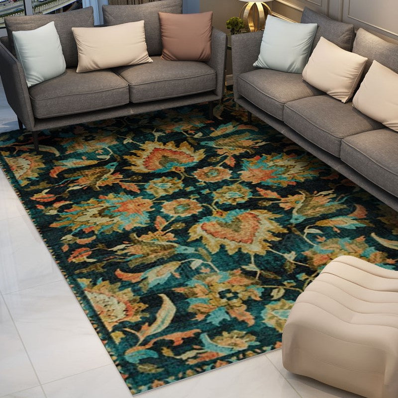 Retro Traditional Floral Rugs for Office Living Room - Image 3