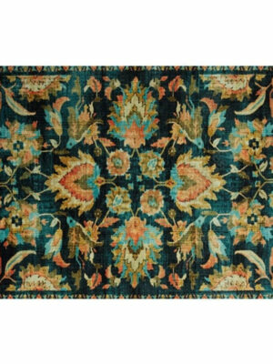 Retro Traditional Floral Rugs for Office Living Room