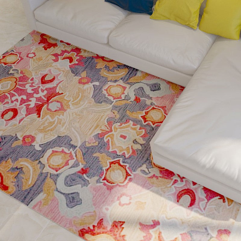 Beautiful Traditional Floral Indoor Rugs for the Hall Office - Image 3