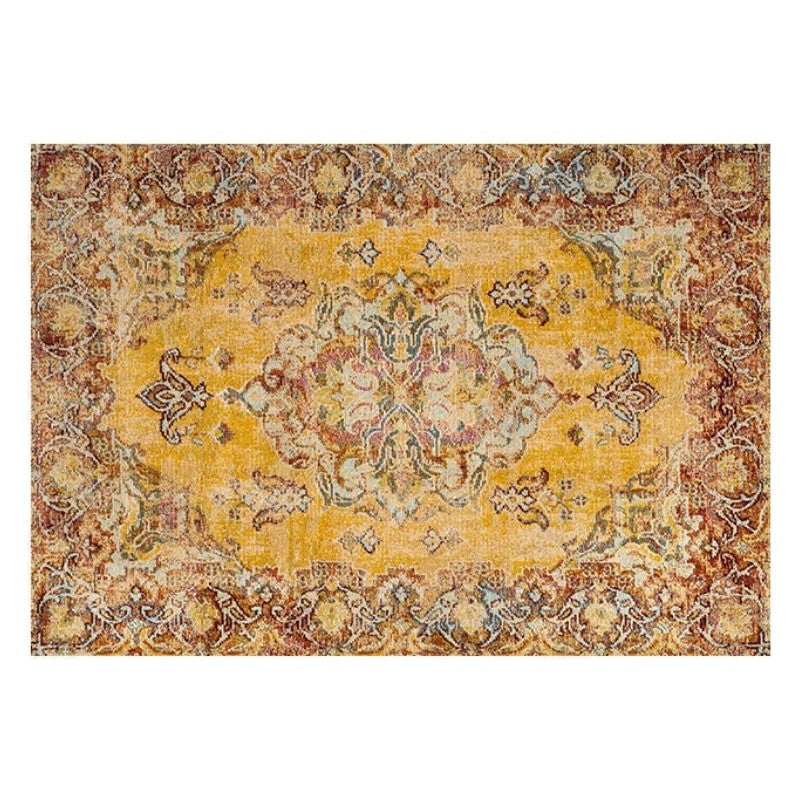 Yellow Traditional Retro Shaggy Patterned Carpets for Bedroom Office - Image 2