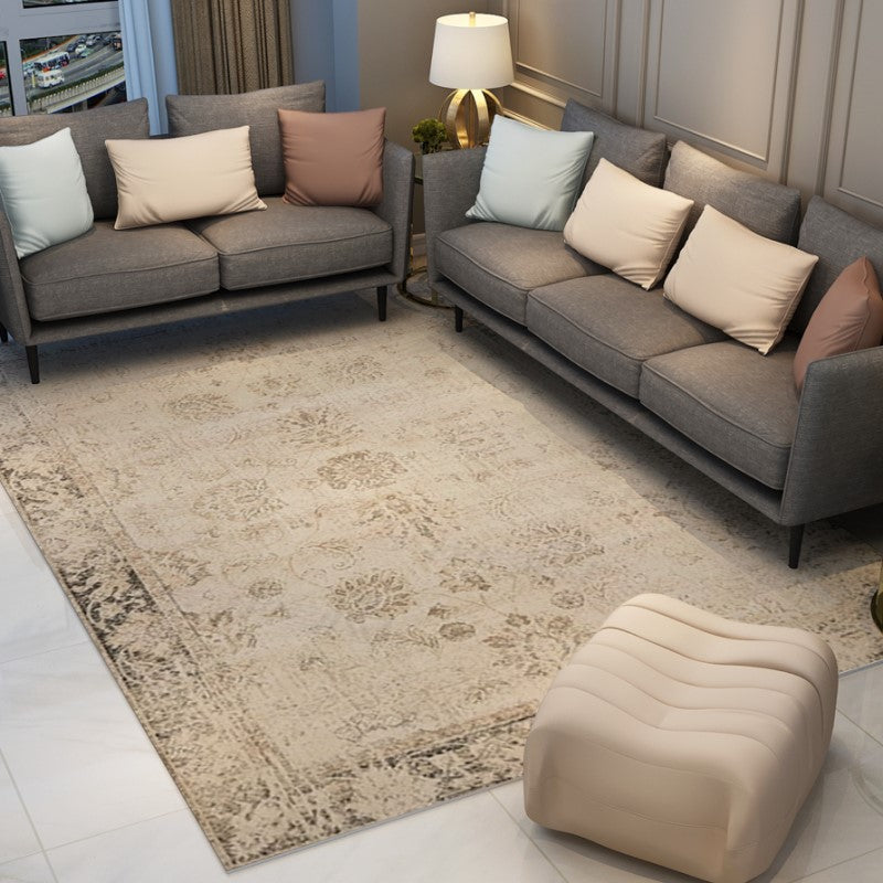 Traditional Floral Plush Vintage Rugs for Living Room Bedroom Hall Office - Image 3