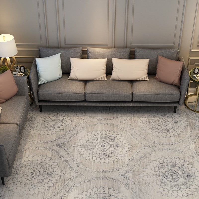 Simple White Plush Traditional Carpets for the Living Room and Bedroom - Image 2