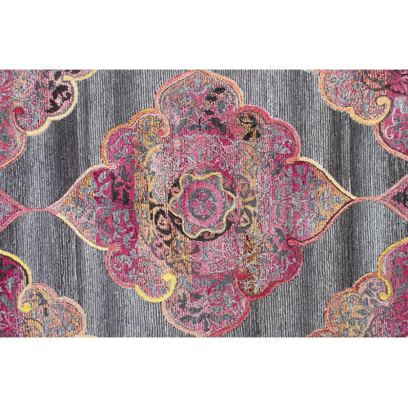 Traditional Fine Print Shaggy Vintage Rugs for Living Room Dining Room Bedroom Hall - Image 3