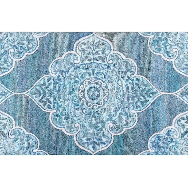 Traditional Fine Print Shaggy Vintage Rugs for Living Room Dining Room Bedroom Hall - Image 5