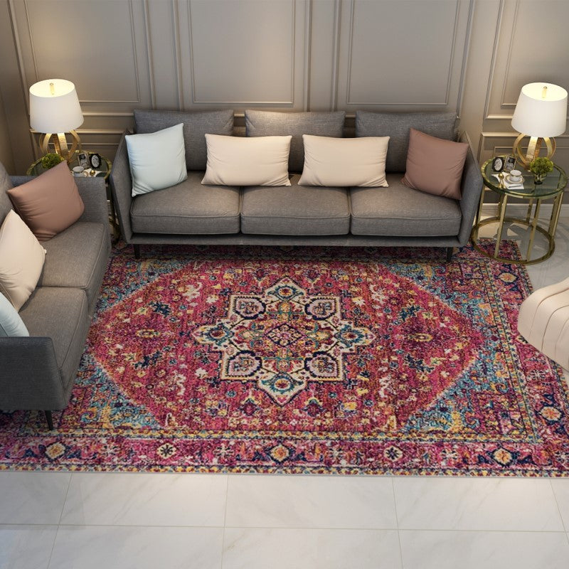 Gorgeous Fine Printed Traditional Shaggy Vintage Rugs for Living Room Dining Room Bedroom Hall - Image 2