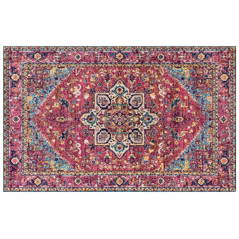 Gorgeous Fine Printed Traditional Shaggy Vintage Rugs for Living Room Dining Room Bedroom Hall - Image 3