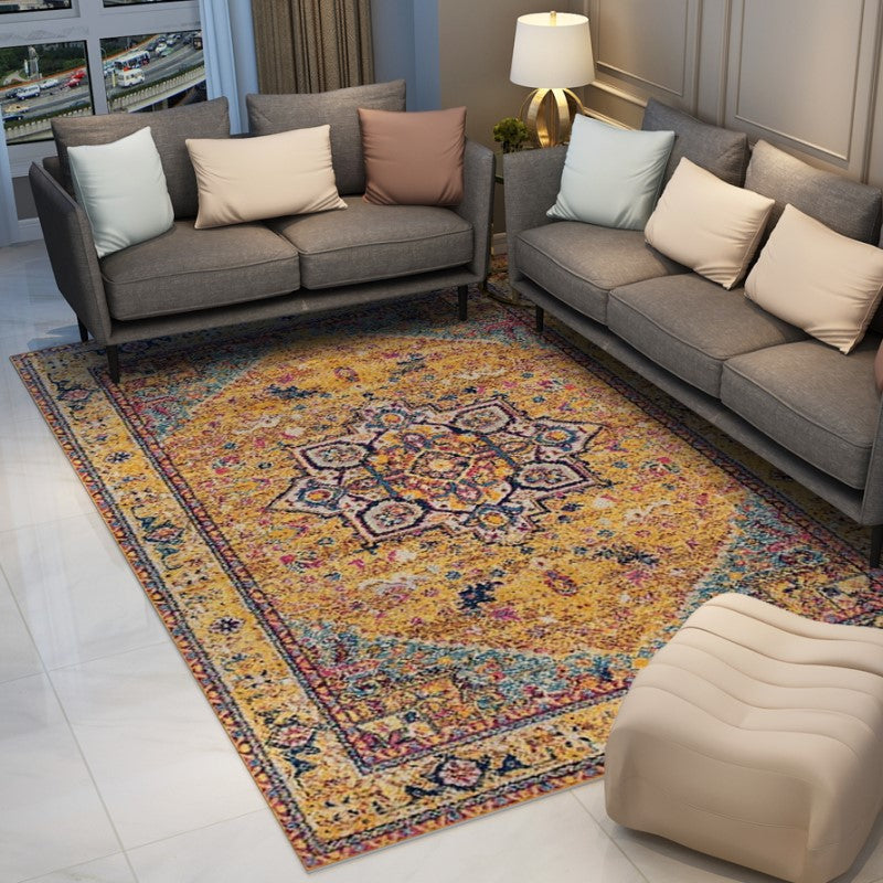 Gorgeous Fine Printed Traditional Shaggy Vintage Rugs for Living Room Dining Room Bedroom Hall - Image 7