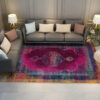 Purple Gorgeous Printed Traditional Plush Vintage Rugs for Living Room Dining Room Bedroom Hall