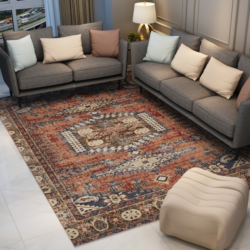 Traditional Retro Plush Patterned Area Rug for Office Living Room Lobby - Image 3