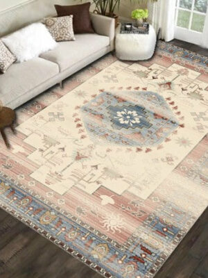 Texture Traditional Pretty Colour Vintage Plush Area Rugs Floor Mat for Living Room Hall Office