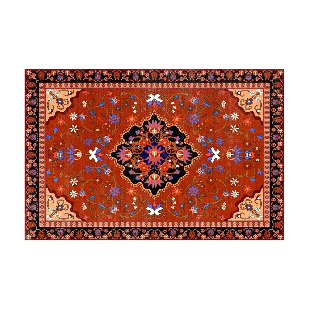 Printed Fine Gorgeous Floral Traditional Shaggy Vintage Rugs for Living Room Dining Room Bedroom Hall - Image 6