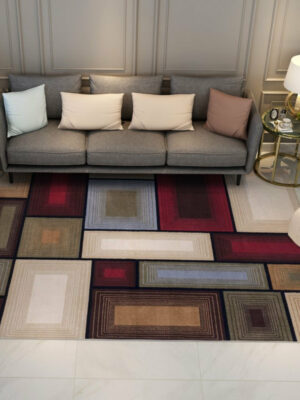 Modern Colorful Geometric Rugs for the Living Room Hall Bedroom