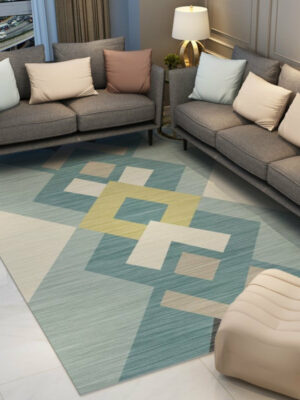 Green Modern Carpets for Living Room Hall Bedroom