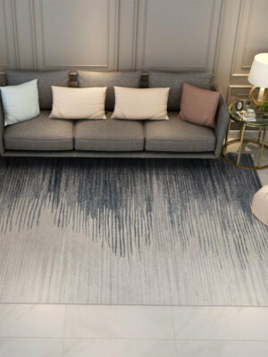 Grey White Gradient Modern Carpets for the Living Room Hall