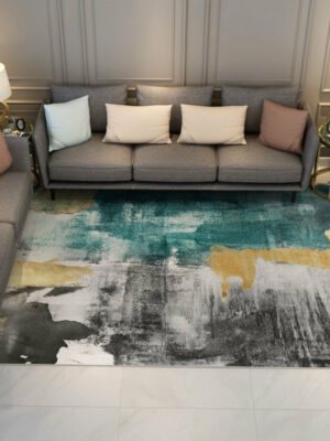 Abstract Modern Colourful Area Rugs Floormat for Living Room Bedroom Office Hall