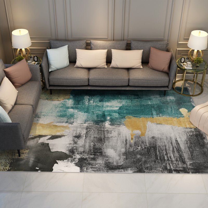 Abstract Modern Colourful Area Rugs Floormat for Living Room Bedroom Office Hall