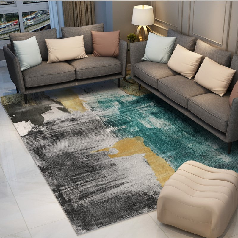 Abstract Modern Colourful Area Rugs Floormat for Living Room Bedroom Office Hall - Image 3