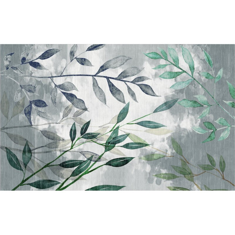 Botanical Green Leaves Rugs Floormat for Living Room Bedroom Office Hall - Image 2