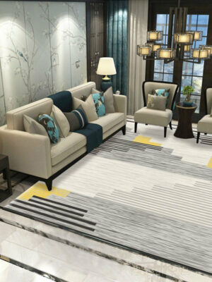 Modern Striped Carpets for the Lobby Living Room Bedroom Sofa Rugs