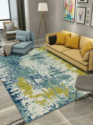 Abstract Printing and Dyeing Modern Carpet for Bedroom Office Living Room Kitchen
