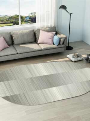 Modern Simple Oval Rug for Kitchen Living Room Hall Bedroom