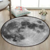 Dark Gray Round Carpet Modern for Living Room Bedroom Kitchen