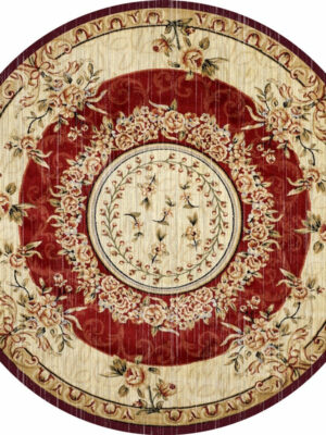 Beautiful Traditional Round Printed Patterned Style Rugs Living Room Bedroom Office Anti-slip Area Floor Mats