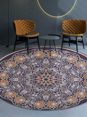 Traditional Rugs Round Vintage Patterned Style Patterned Rugs for the Living Room Bedroom Kitchen