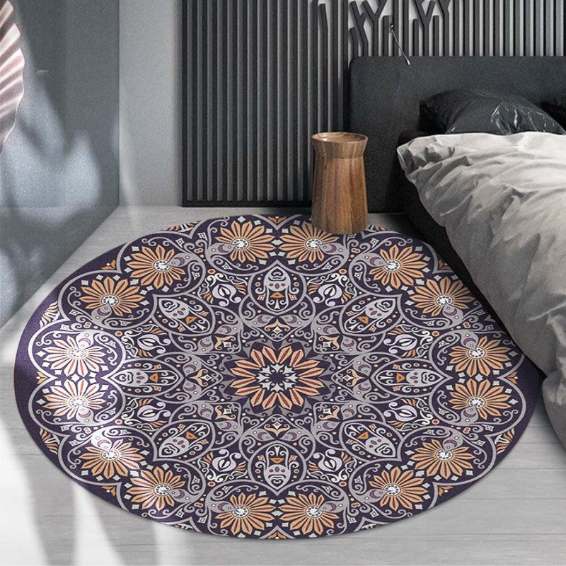 Traditional Rugs Round Vintage Patterned Style Patterned Rugs for the Living Room Bedroom Kitchen - Image 2