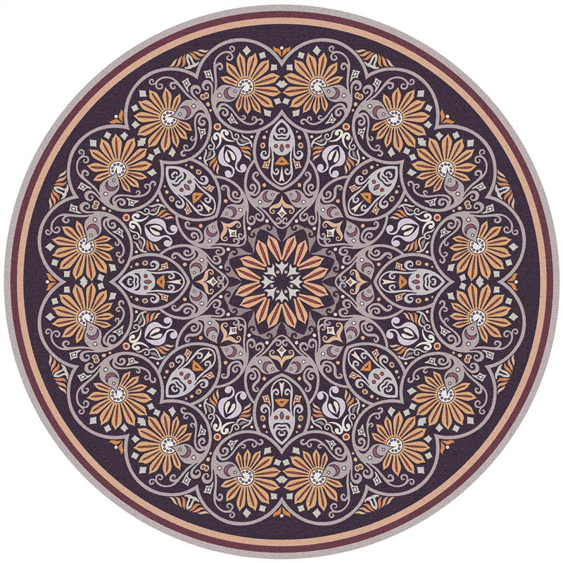 Traditional Rugs Round Vintage Patterned Style Patterned Rugs for the Living Room Bedroom Kitchen - Image 4