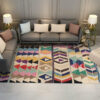 Traditional Colourful Printed Pattern Vintage Area Rugs Floor Mat for Living Room Hall Office