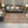 Quality Vintage Polyester Printed Pattern Traditional Area Rugs Floor Mat for Living Room Hall Office