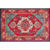 Traditional Red Pattern Floor Carpet Area Rugs Vintage Polyester for Office Bedroom Hall Living Room