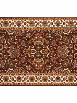 Brownish Yellow Traditional Pattern Floor Carpet Area Rugs Vintage Polyester for Office Bedroom Hall Living Room