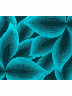 Blue Leaves Vintage Polyester Pattern Traditional Floor Carpet Area Rugs for Office Bedroom Hall Living Room